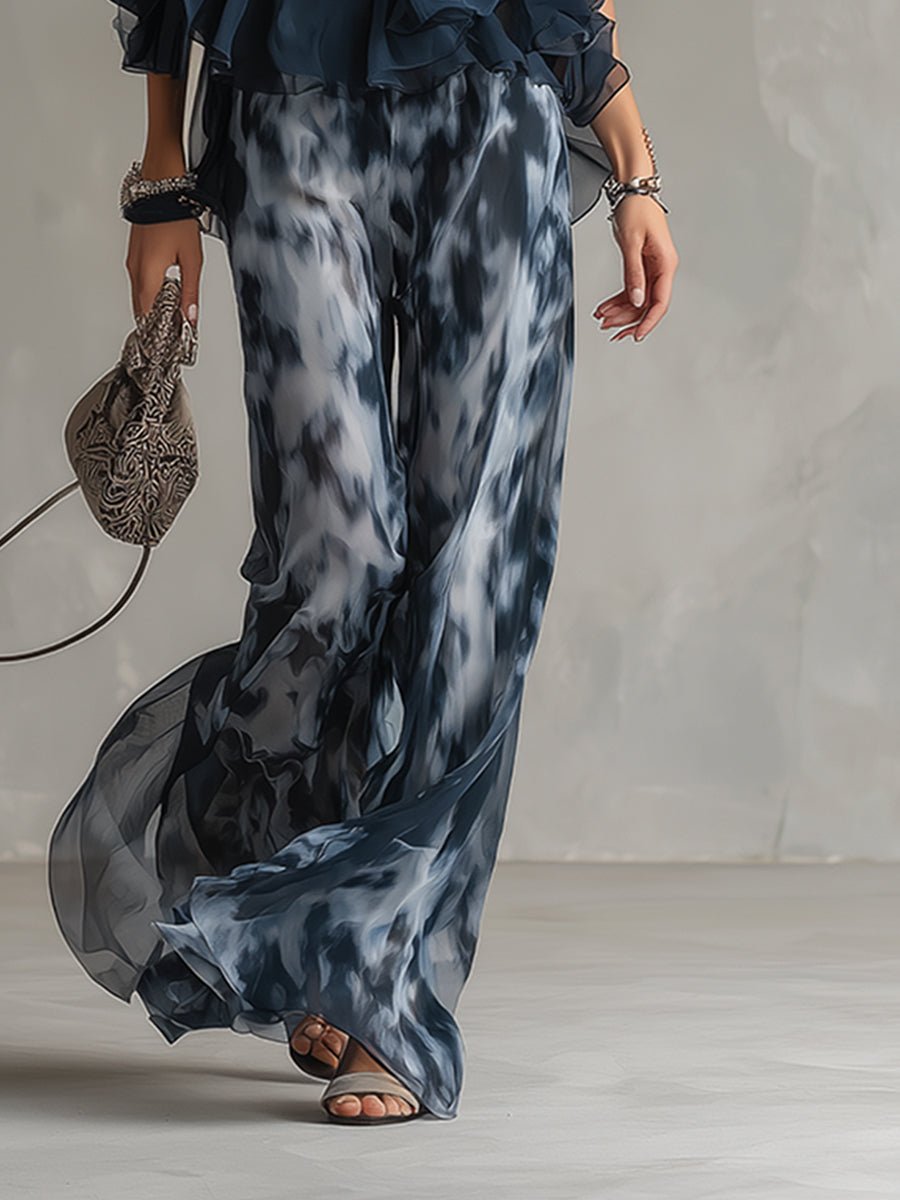 Fleur | Women's Halter Neck Wide Leg Two Piece Set - Image 6