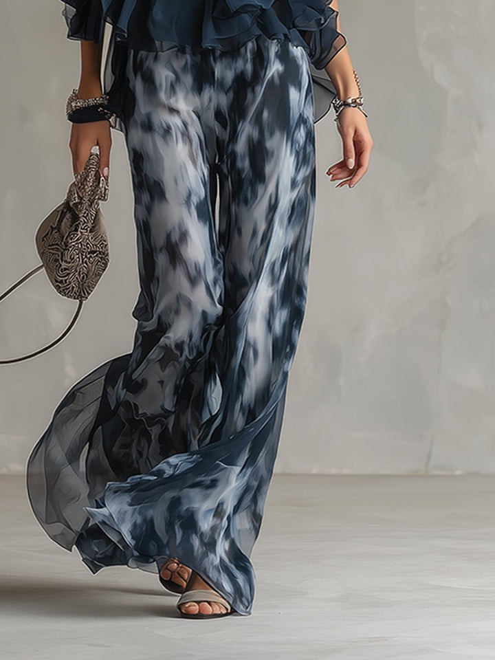 Fleur | Women's Halter Neck Wide Leg Two Piece Set - Image 6