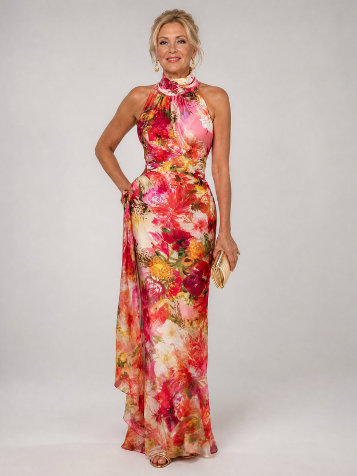 Florabel | Women's Wedding Guest Dress Floral Maxi - Image 2