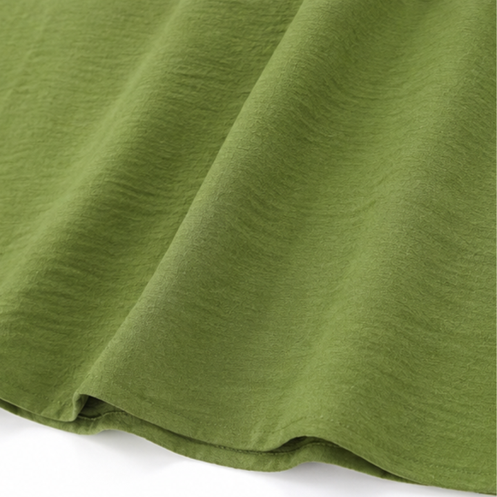 Florin | Women's Ruffle V-Neck Maxi Dress with Pockets - Green - Image 10