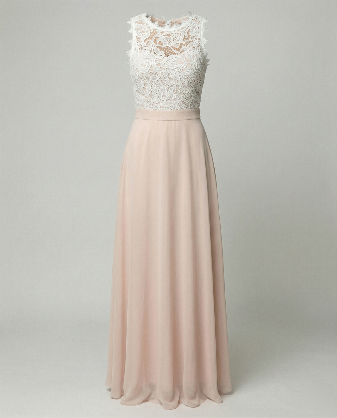 Floriven | Women's Lace Bodice Maxi Dress Formal - Light Pink - Image 3