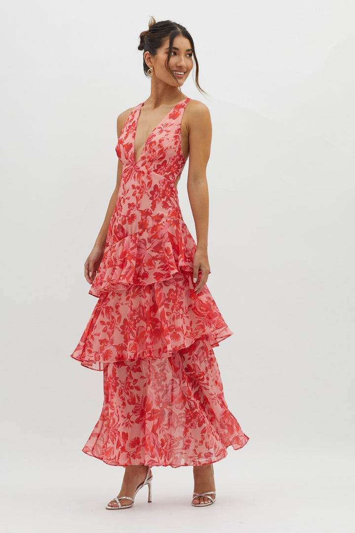 Florwyn | Women's Tiered Ruffle Maxi Dress - Image 1