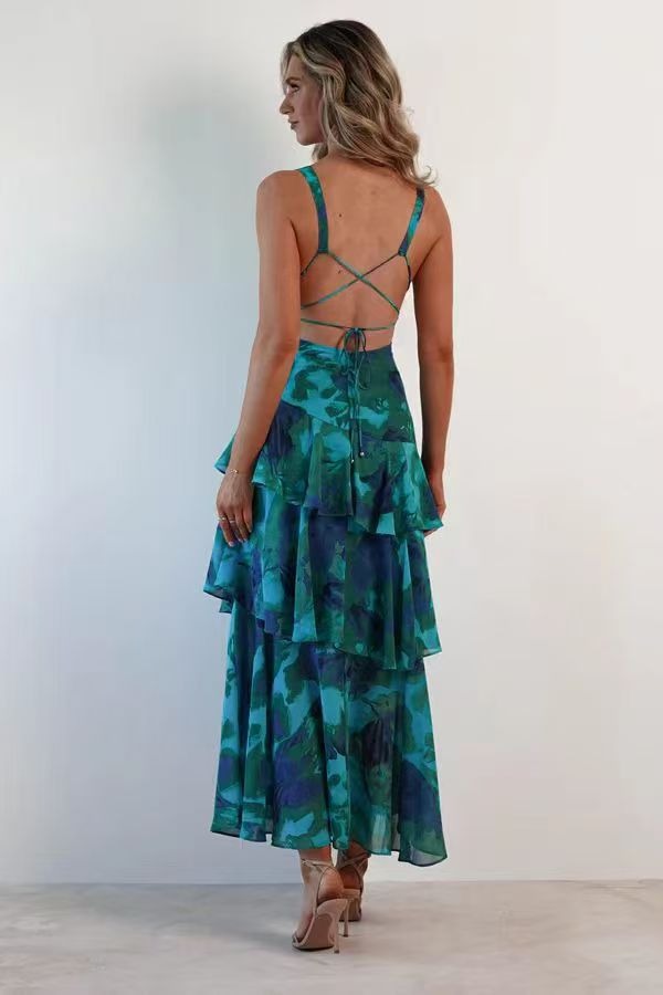 Florwyn | Women's Tiered Ruffle Maxi Dress - Image 2