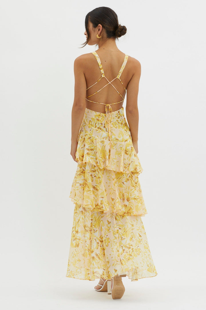 Florwyn | Women's Tiered Ruffle Maxi Dress - Image 7