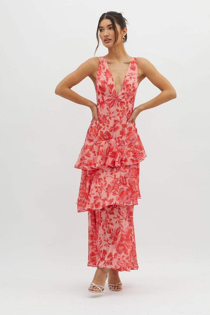 Florwyn | Women's Tiered Ruffle Maxi Dress - Image 8
