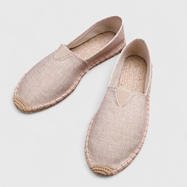 Cali | Women's Slip-On Espadrille Flats Linen Jute Sole