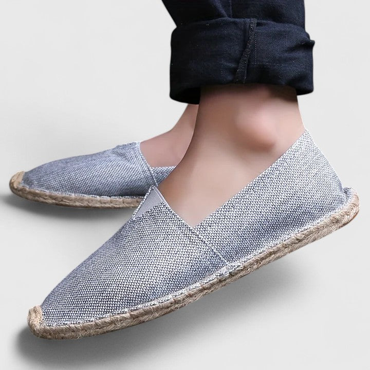 Cali | Women's Slip-On Espadrille Flats Linen Jute Sole