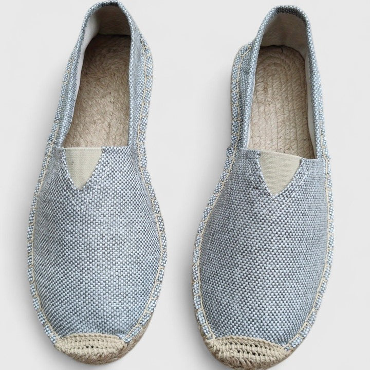 Cali | Women's Slip-On Espadrille Flats Linen Jute Sole