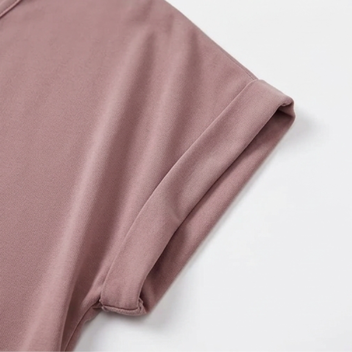 Gelinda | Women's Twist Front V-Neck Cap Sleeve Top - Pink - Image 13