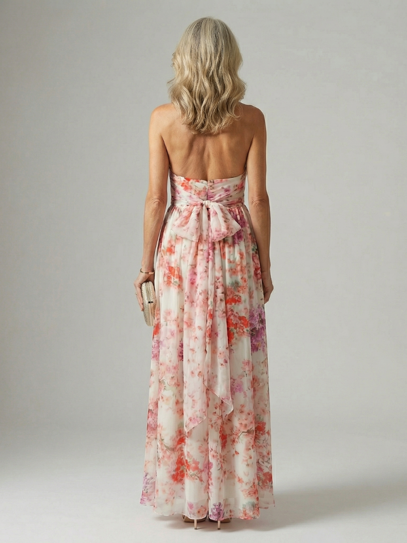 Halvara | Women's Floral Maxi Sundress Halter Neck - Image 4