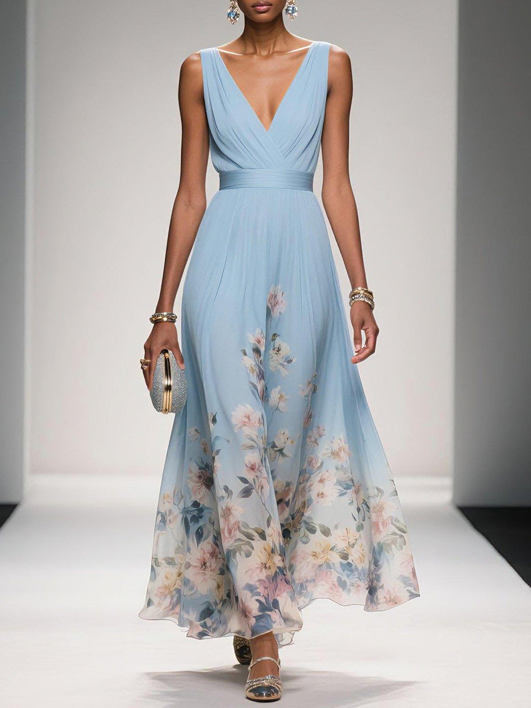 Halveine | Women's Summer Maxi Dress Sleeveless - Image 1