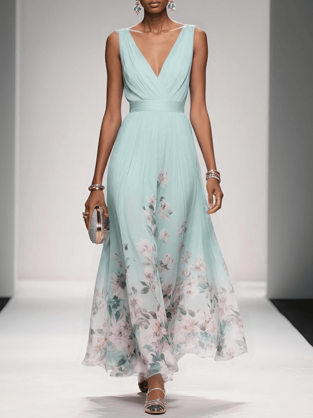 Halveine | Women's Summer Maxi Dress Sleeveless - Image 4