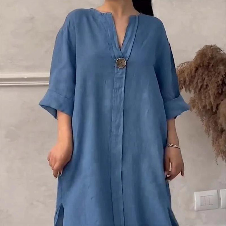 Halvindra | Women's Summer Maxi Dress Relaxed Fit - Image 1