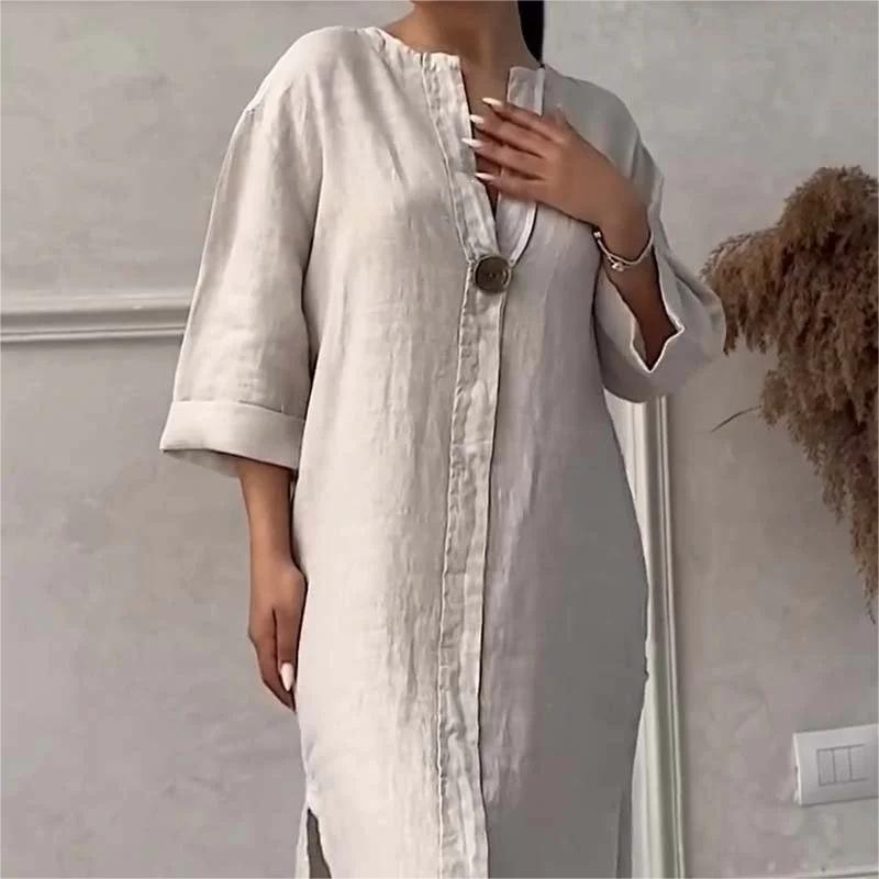 Halvindra | Women's Summer Maxi Dress Relaxed Fit - Image 3