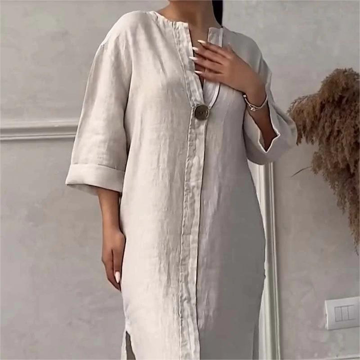 Halvindra | Women's Summer Maxi Dress Relaxed Fit - Image 3