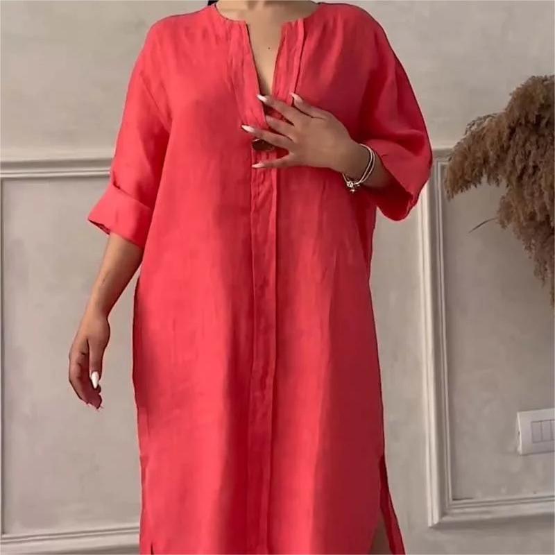 Halvindra | Women's Summer Maxi Dress Relaxed Fit - Image 4