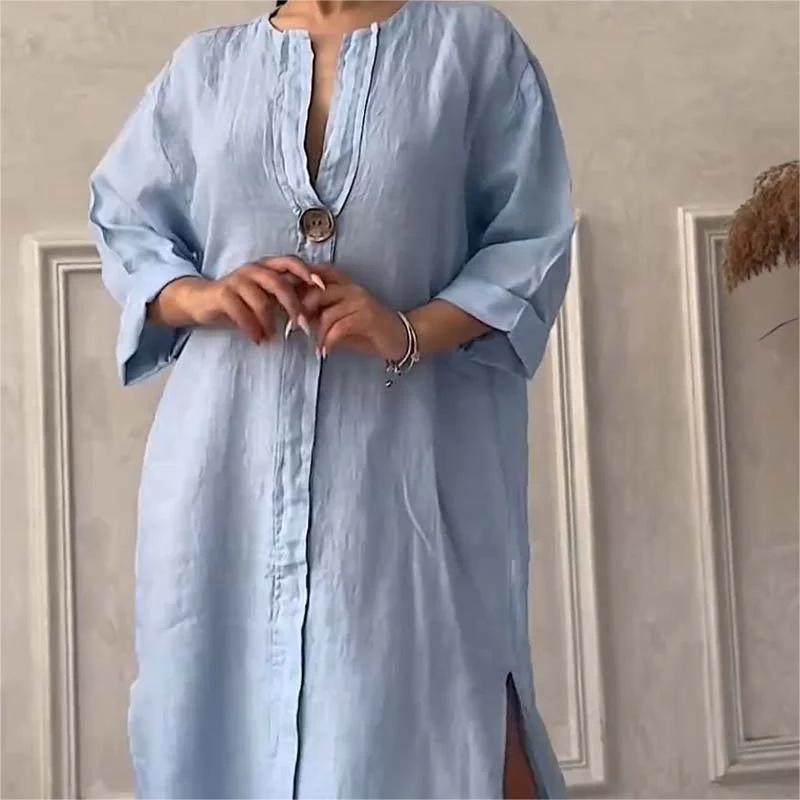Halvindra | Women's Summer Maxi Dress Relaxed Fit - Image 6