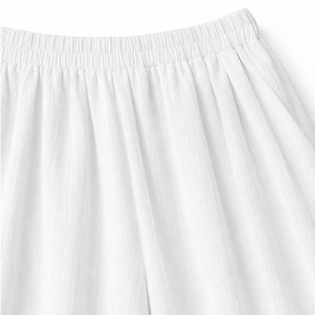 Halvine | Women's Co-ord Set Wide-Leg Pants - White - Image 11