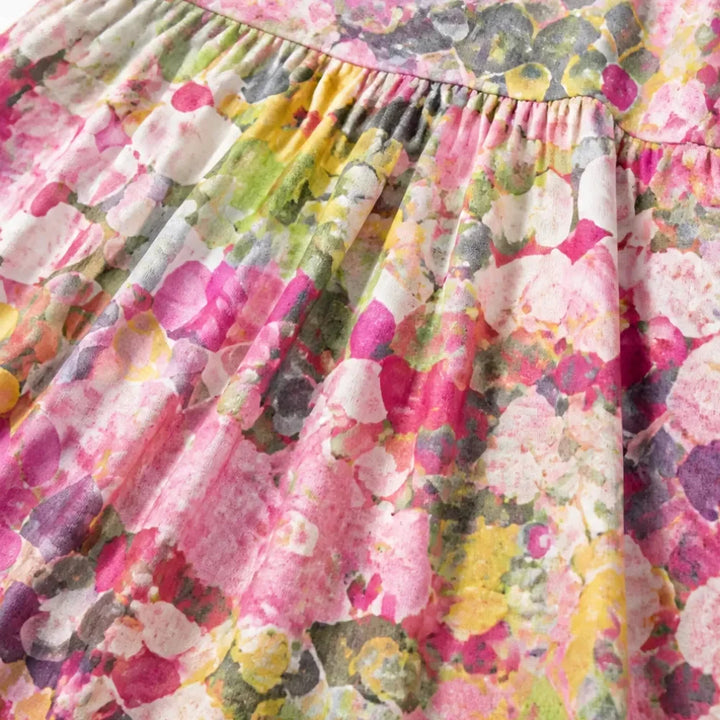 Halvine | Women's Floral Print Midi Dress with Pockets - Image 10