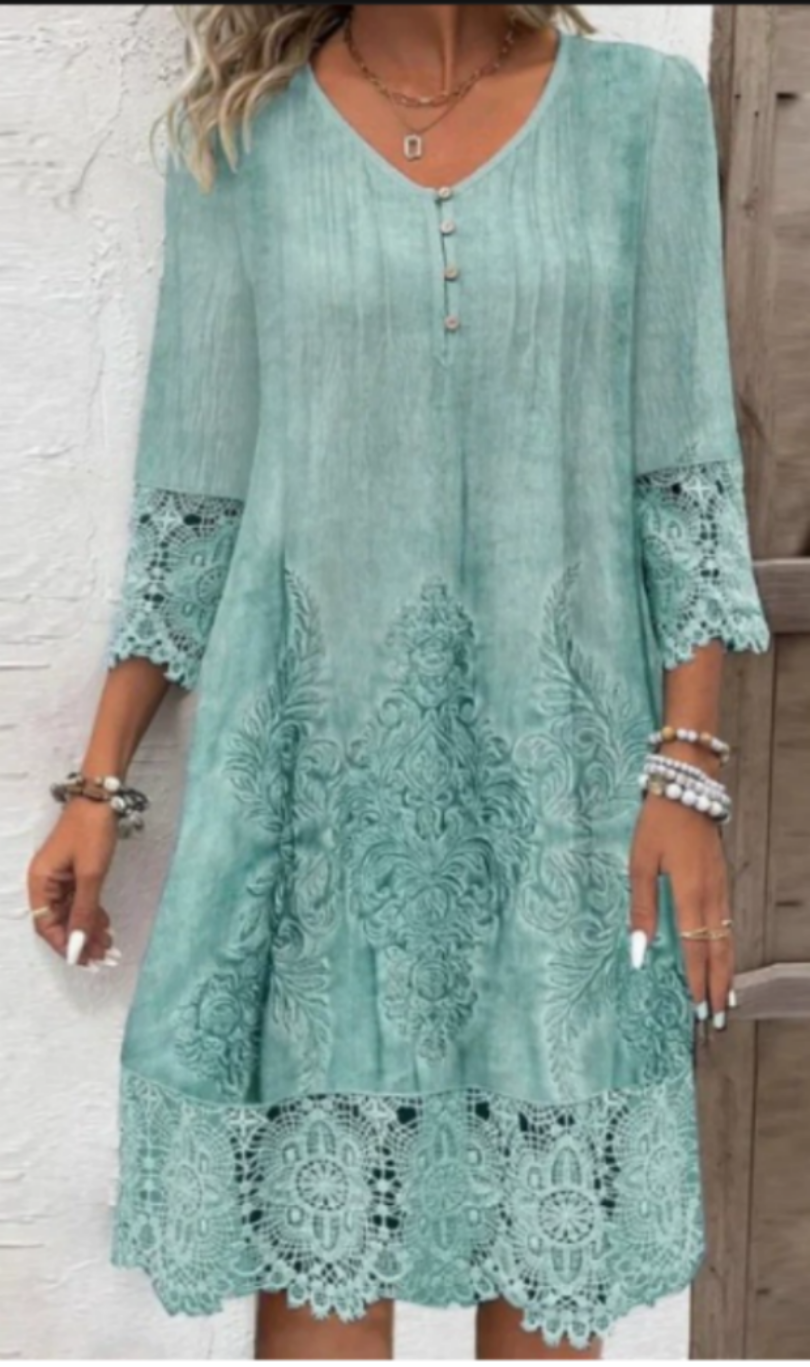 Sage™ | Timeless Lace Midi Dress