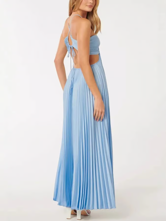 Tansy | Summer Glow Halter Maxi Dress
