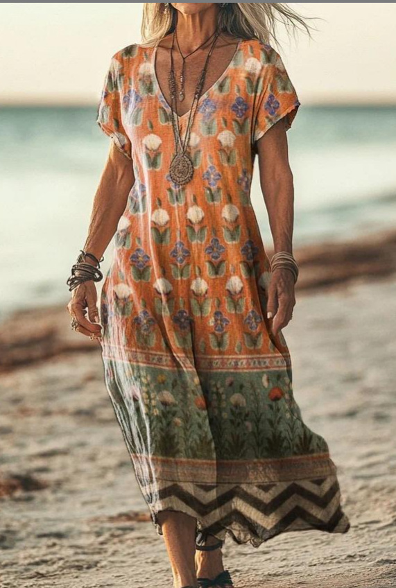 Aila™ | Floral Midi Dress