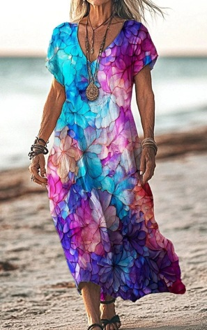 Aila™ | Floral Midi Dress