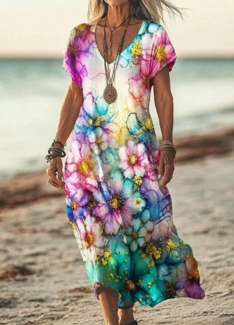 Aila™ | Floral Midi Dress