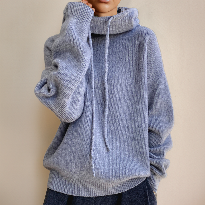 Imogen | Women's Oversized Hooded Jumper - Green - Image 5