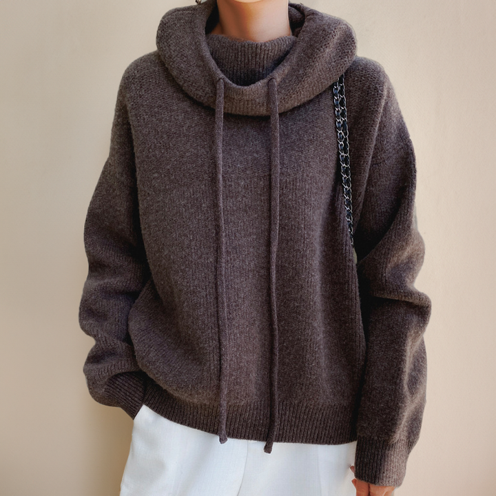 Imogen | Women's Oversized Hooded Jumper - Green - Image 7