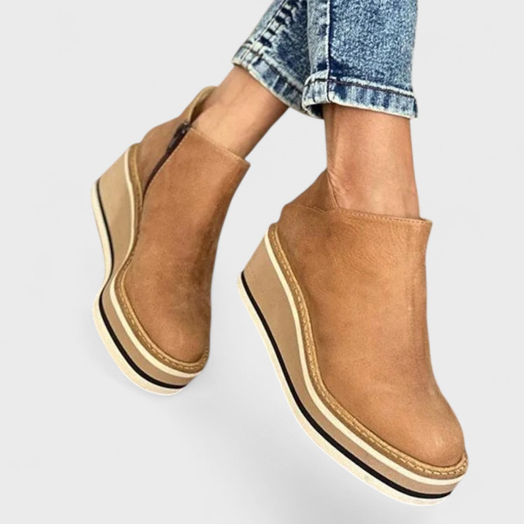 Isadora | Women's Chelsea Ankle Boots - Brown - Image 1
