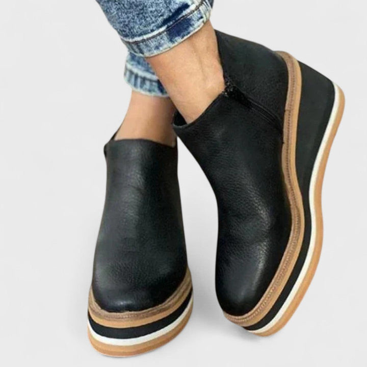 Isadora | Women's Chelsea Ankle Boots - Brown - Image 2