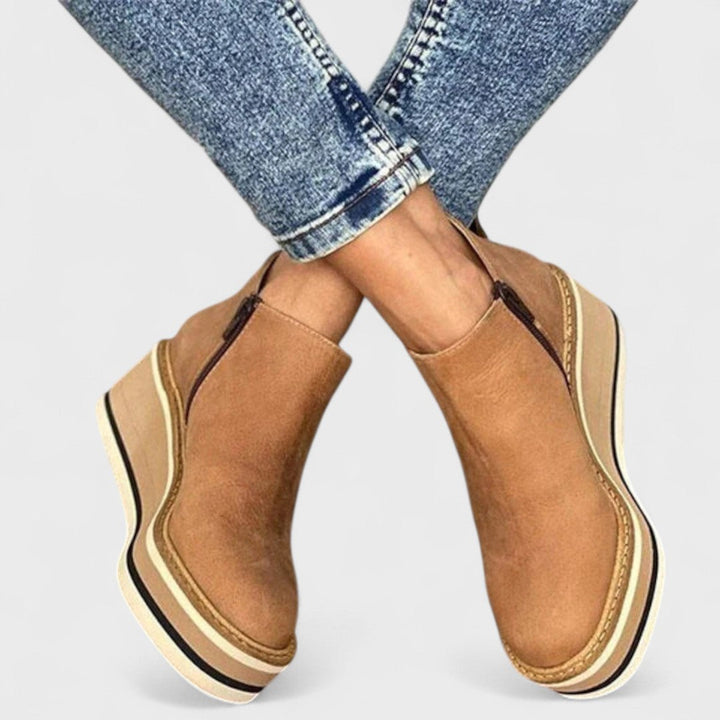 Isadora | Women's Chelsea Ankle Boots - Brown - Image 6