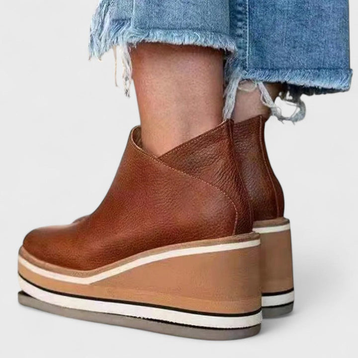 Isadora | Women's Chelsea Ankle Boots - Brown - Image 8