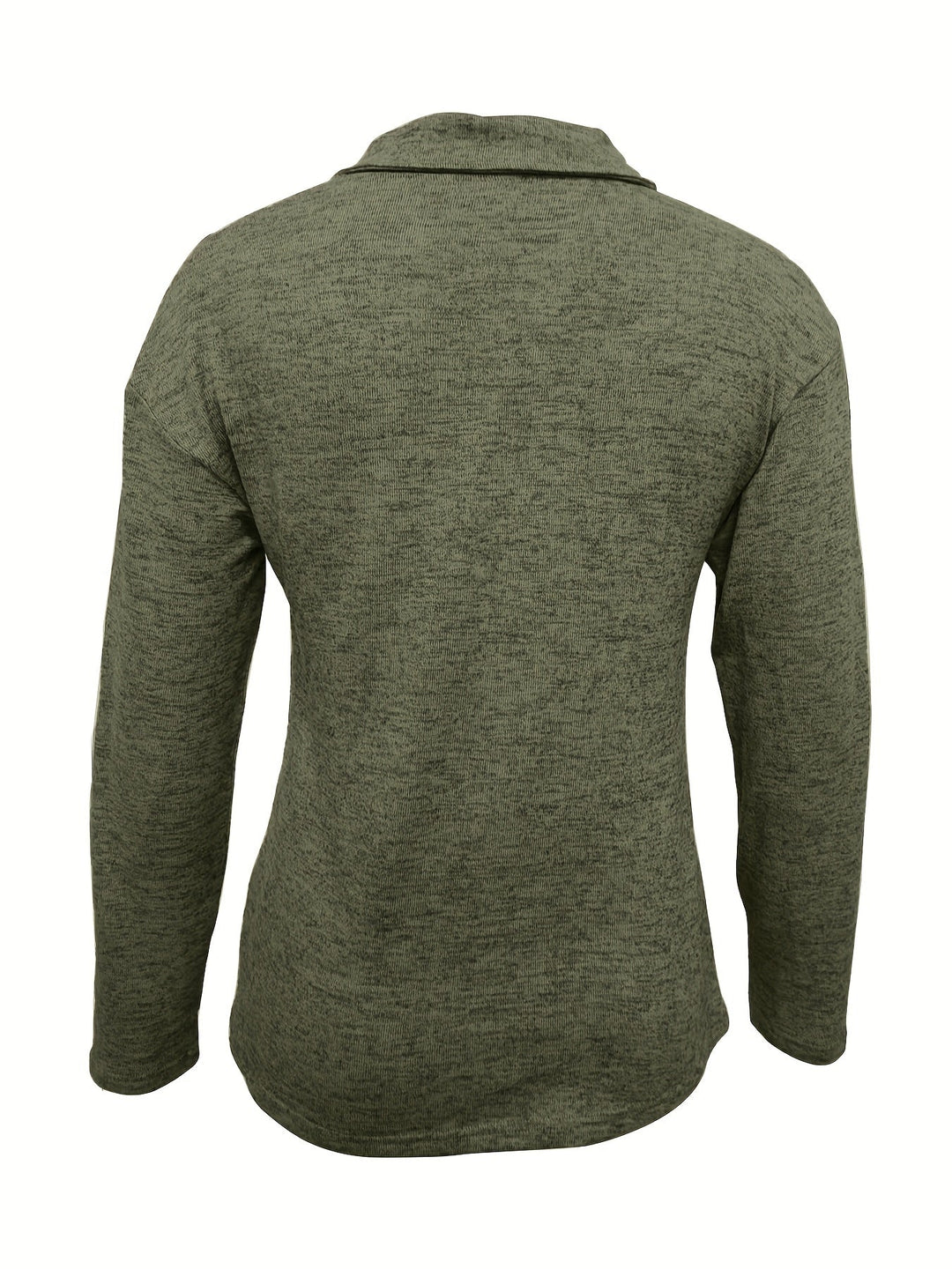 Juliana | Women's Half Zip Pullover Long Sleeve Casual Top - Khaki - Image 11