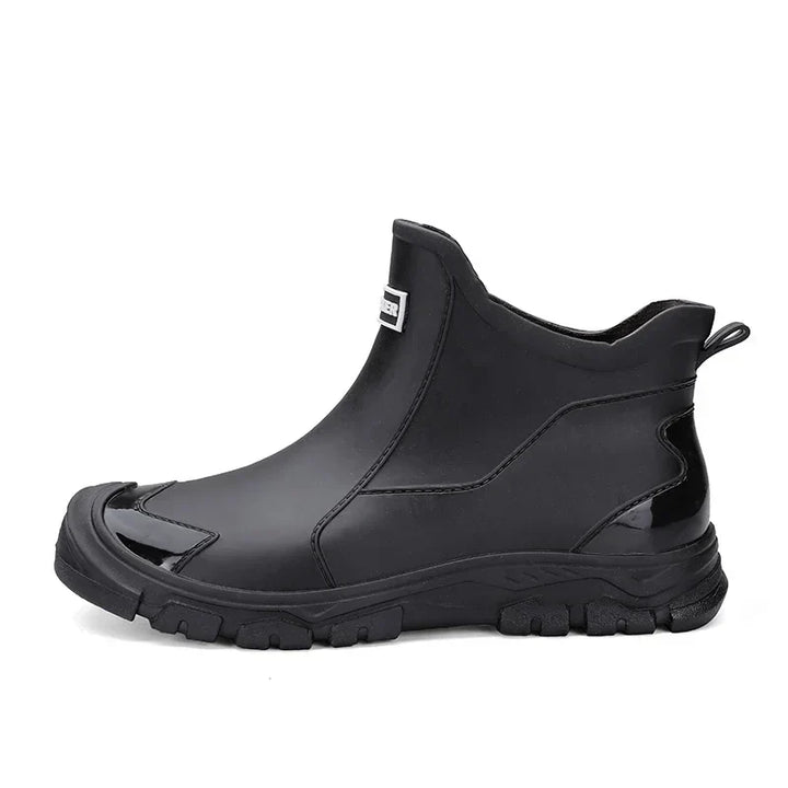 Juliette | Women's Slip On Black Ankle Boots - Black - Image 5