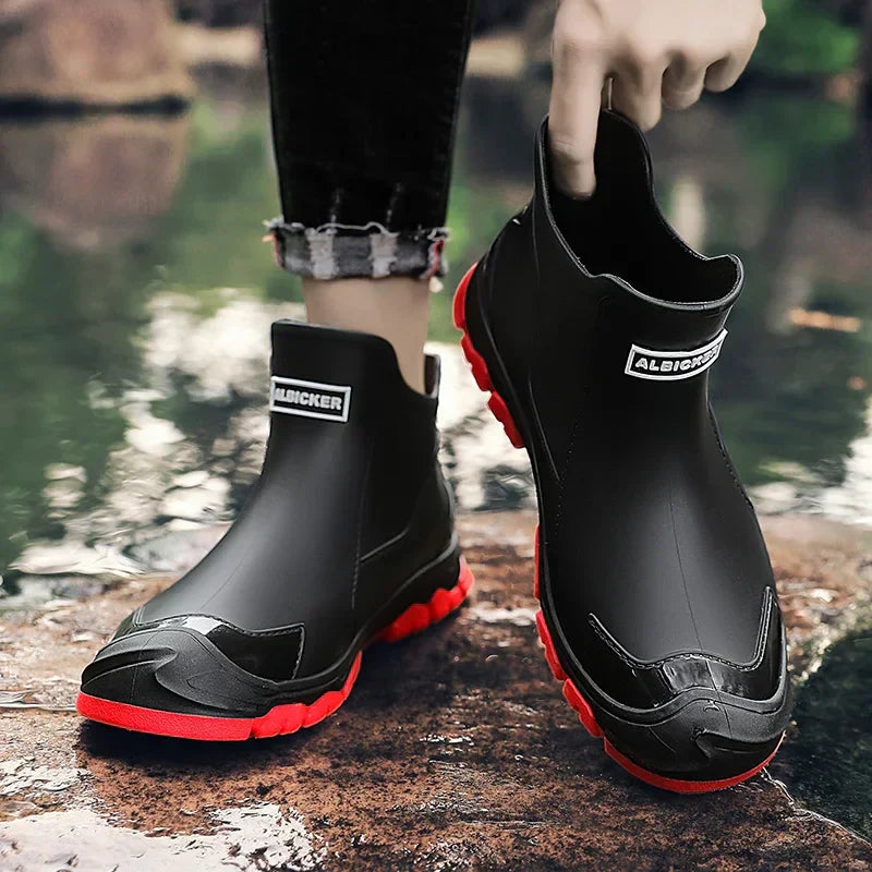 Juliette | Women's Slip On Black Ankle Boots - Black - Image 8