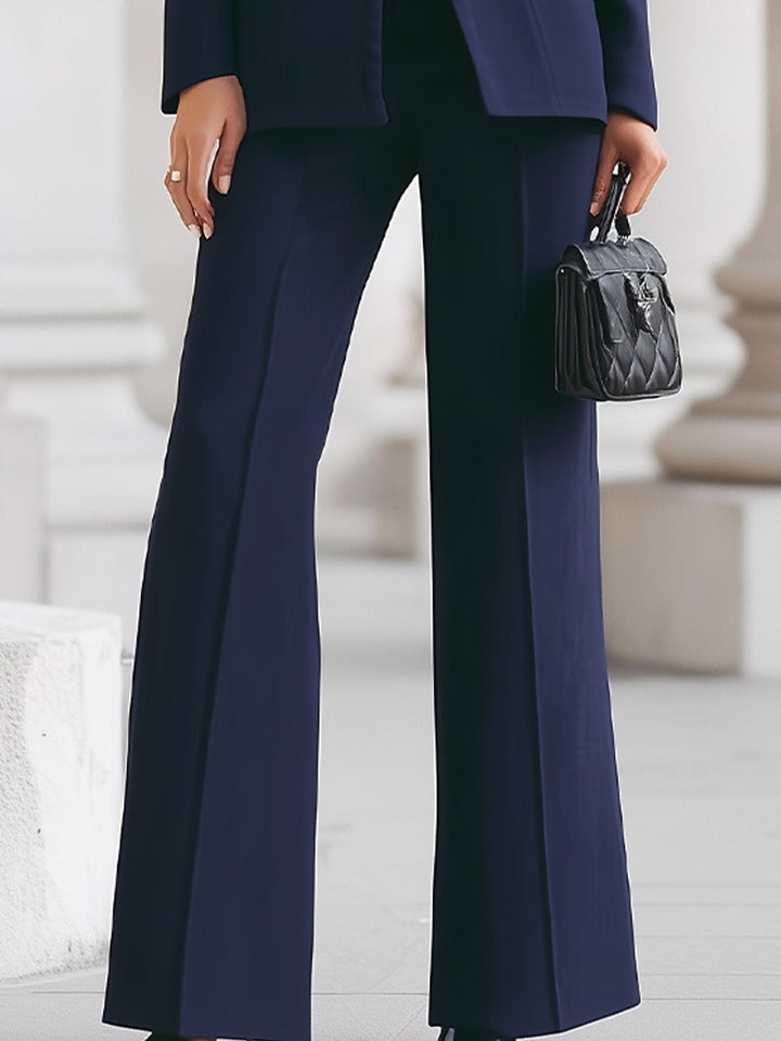 Juniper | Women's Navy Blazer Pants Suit Set - Navy - Image 7