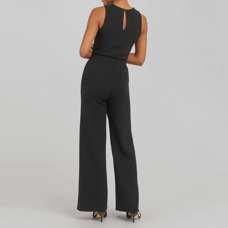 Lavette | Women's Wide Leg Jumpsuit Sleeveless - Beige - Image 10