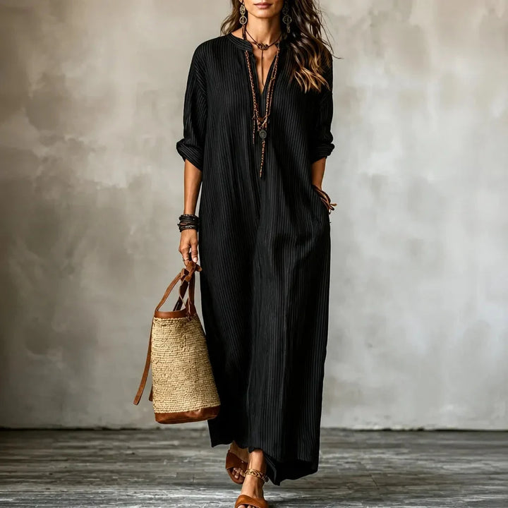 Lirvana | Women's Summer Maxi Dress - Navy - Image 13