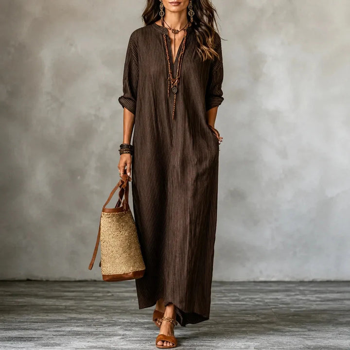 Lirvana | Women's Summer Maxi Dress - Navy - Image 15