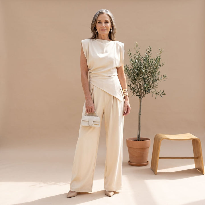 Lorindra | Women's Two Piece Set Wide Leg Trousers - Image 1