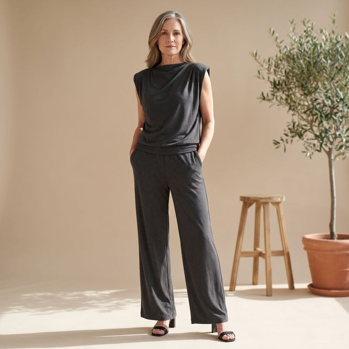 Lorindra | Women's Two Piece Set Wide Leg Trousers - Image 3