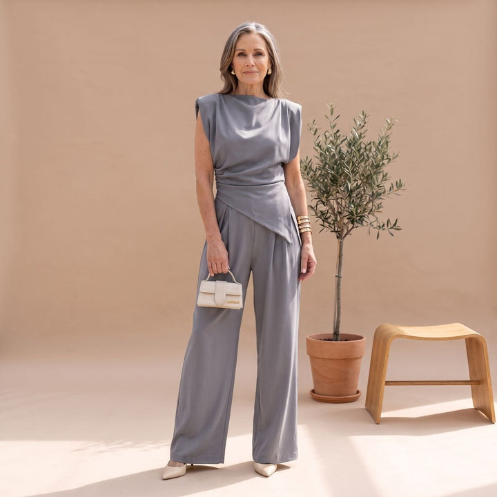 Lorindra | Women's Two Piece Set Wide Leg Trousers - Image 5