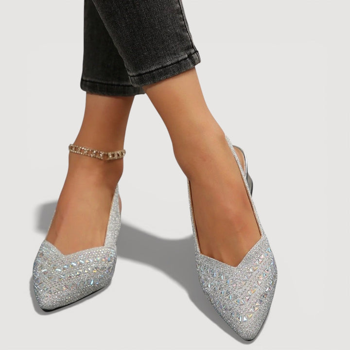 Lorrinda | Women's Block Heel Slingback Heels - Image 8