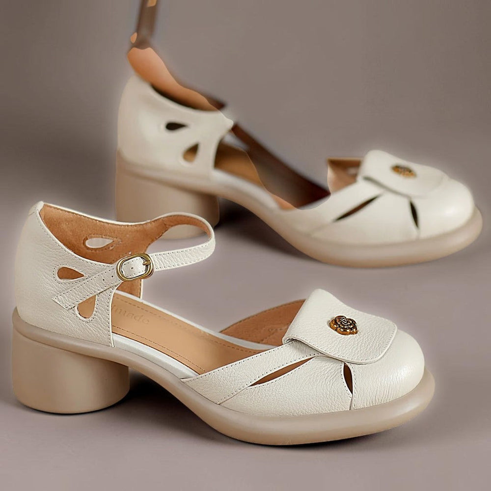 Lorriven | Women's Strappy Sandals Block Heel - Black - Image 2