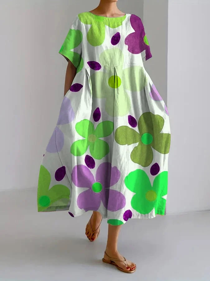 Luvaine | Women's Summer Midi Dress - Image 1