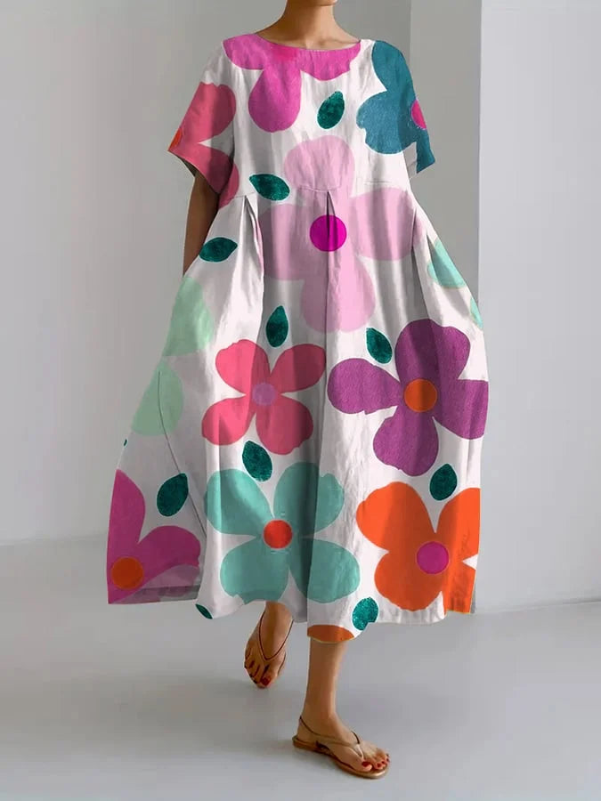 Luvaine | Women's Summer Midi Dress - Image 3