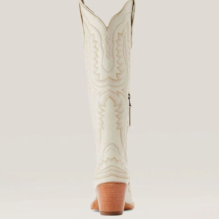 Lyndova | Women's Block Heel Knee-High Cowboy Boots - Light Pink - Image 10