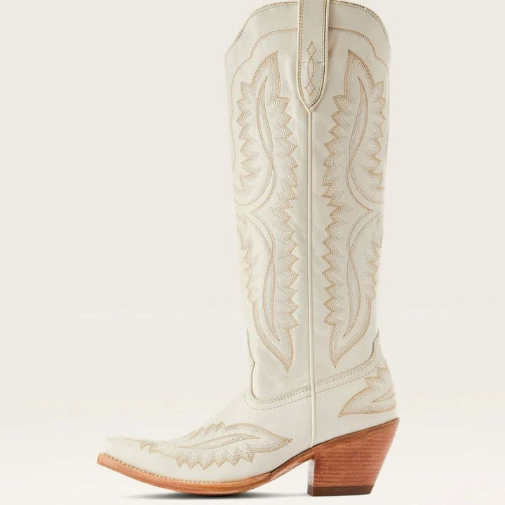 Lyndova | Women's Block Heel Knee-High Cowboy Boots - Light Pink - Image 11